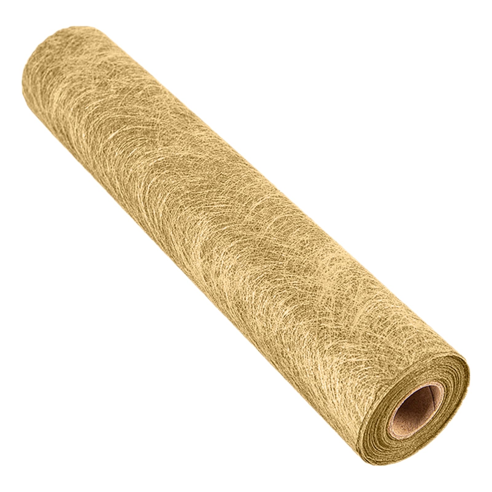 Chemin de table réutilisable doré aspect tissu 30cm x 10m