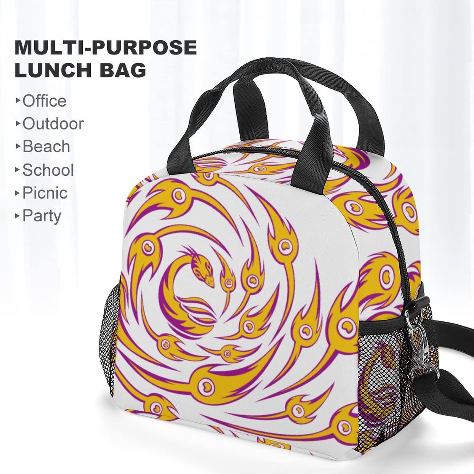 Borsa Pranzo Termica Per Bambini Choco Mocha - Arcobaleno, Isolata, Con Tracolla - Per Scuola, Picnic E Gite