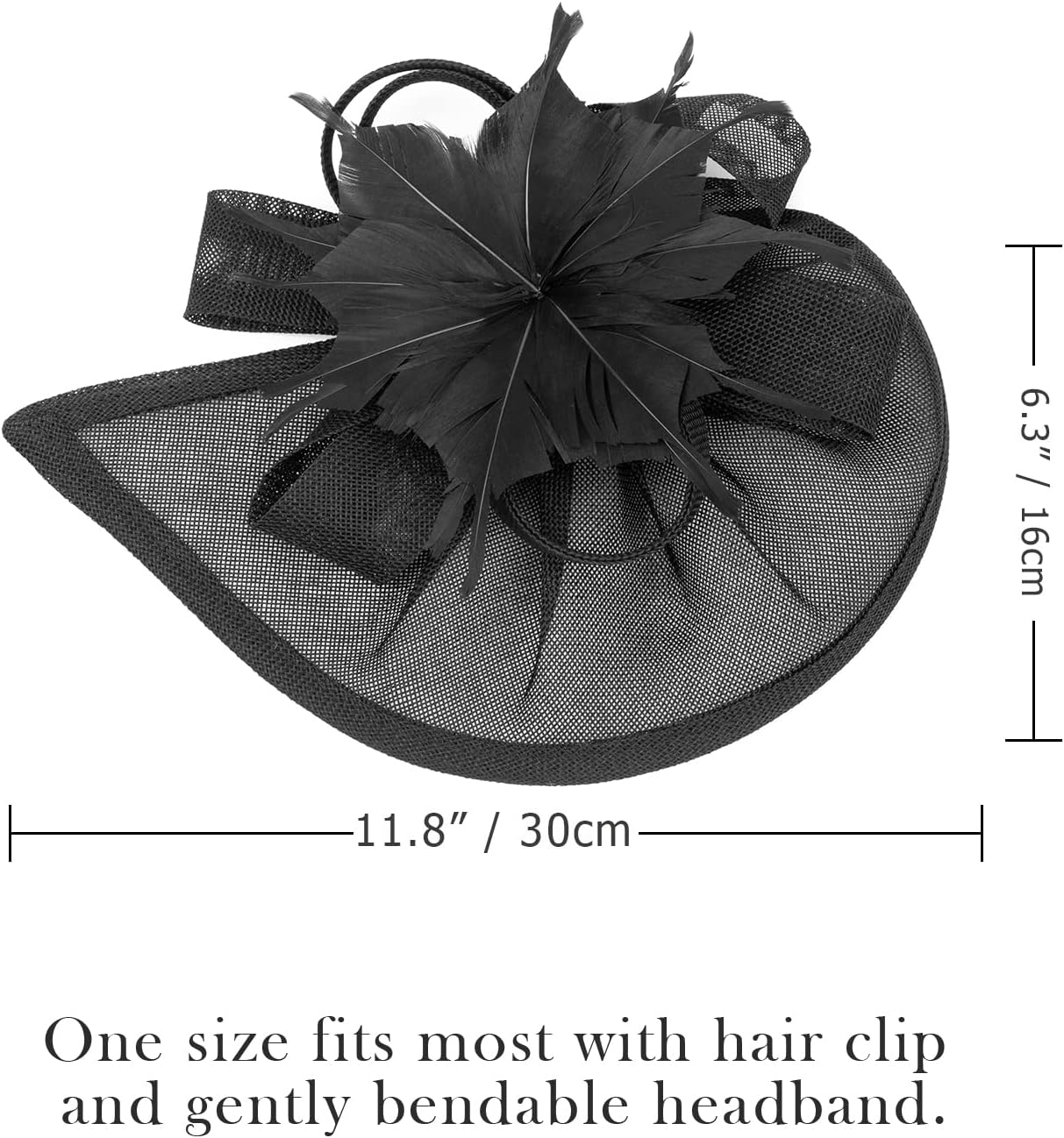 DRESHOW Women Fascinator Hats Tea Party Hat Vintage Pillbox Hat Headband for Cocktail - Image 3