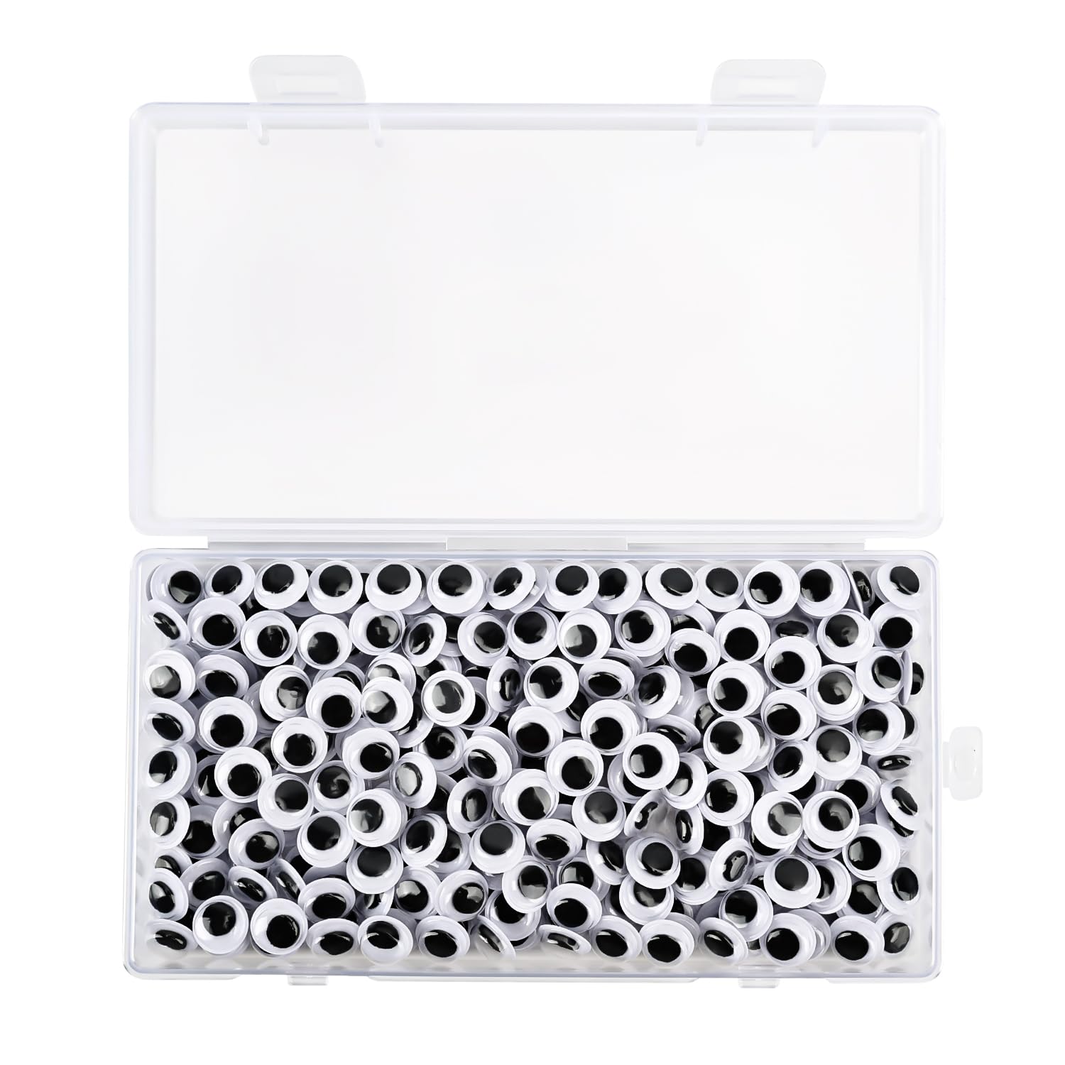 300PCS 10mm Googly Eyes Self Adhesive for Crafts with Storage Box.