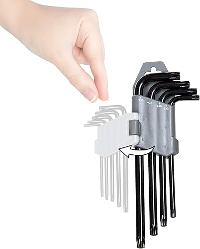 Miniatura 6 de Juego de llaves Torx (18 llaves) - 9 llaves Torx estándar y 9 de seguridad a prueba de manipulaciones