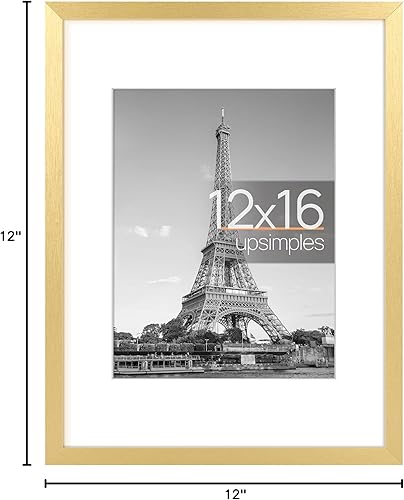 Vista 448 de upsimples - Portarretratos de 8.5 x 11 pulgadas, para fotos de 6 x 8 pulgadas con paspartú o de 8.5 x 11 pulgadas sin paspartú, marcos de fotos