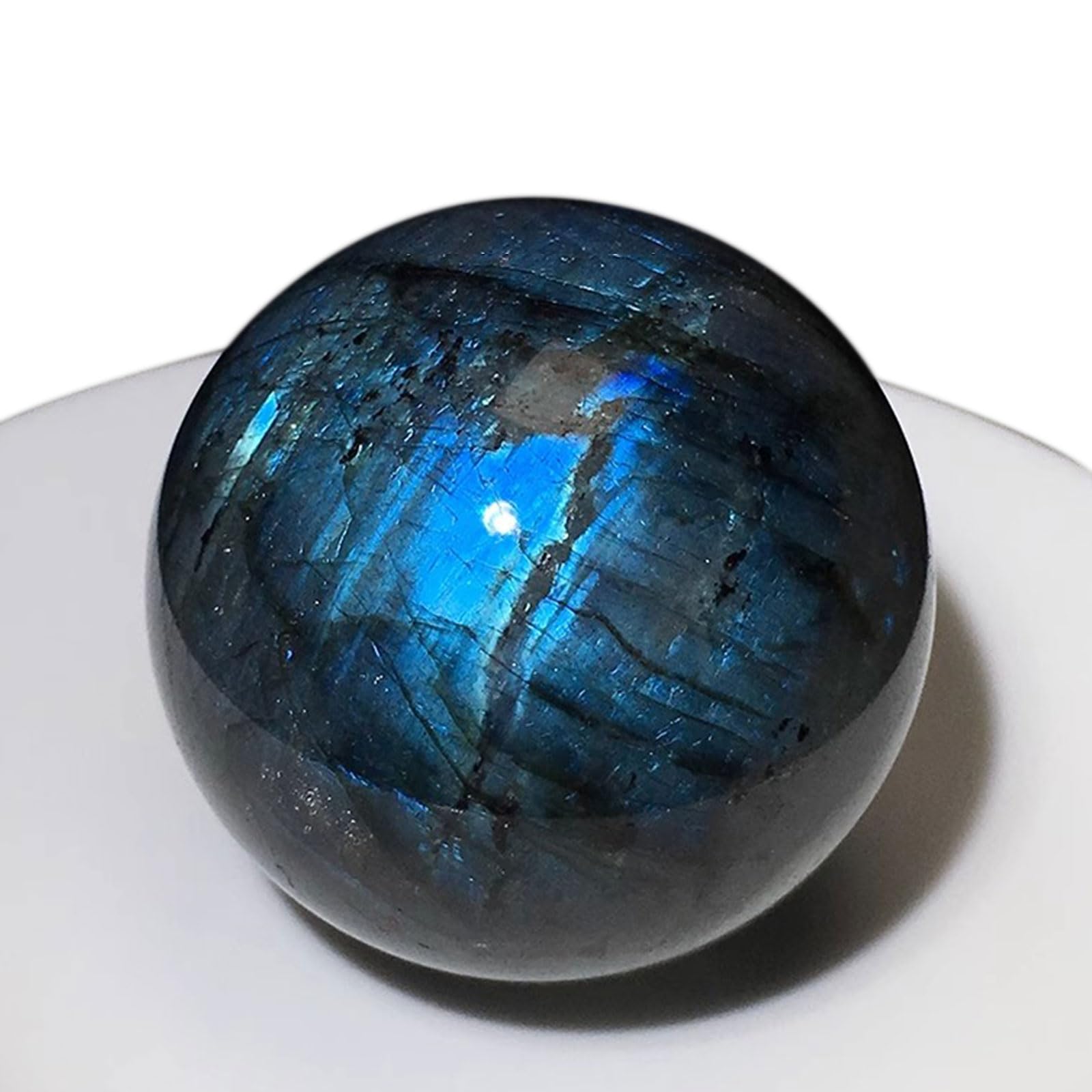 Ornement en pierre de labradorite pour décoration de salon zen