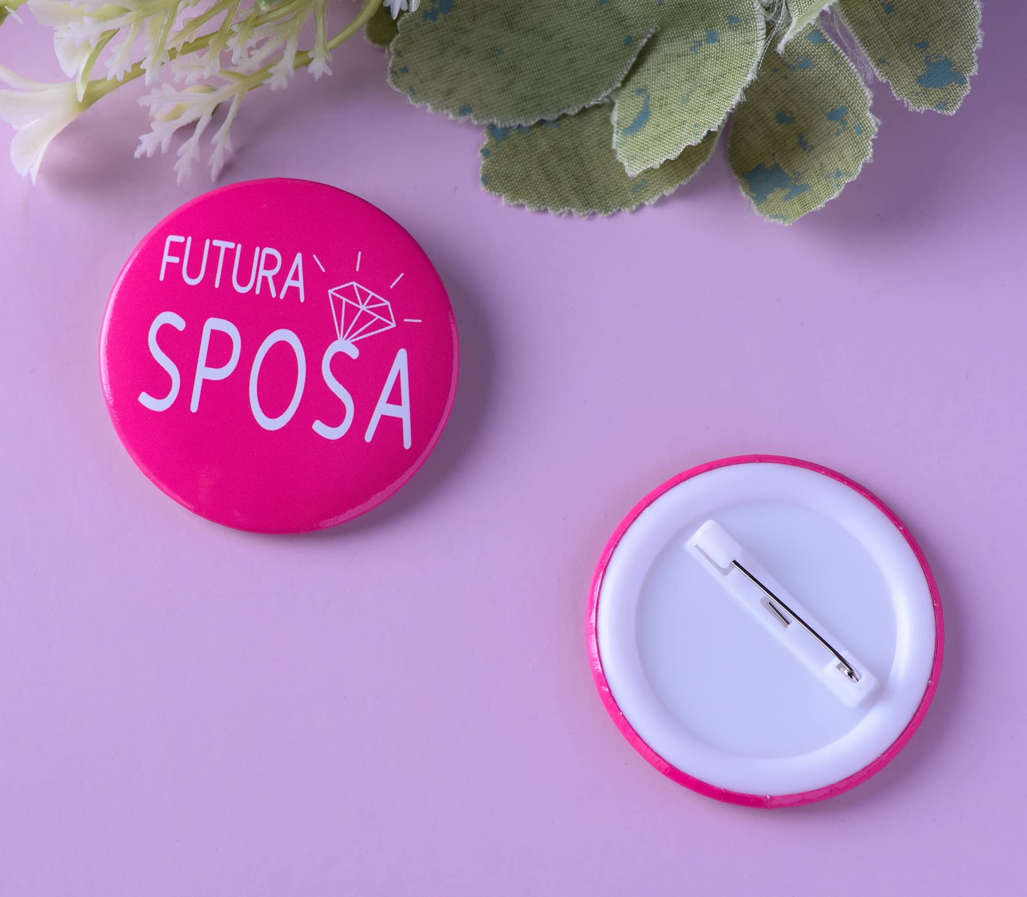 Spille Per Addio Al Nubilato - Set Sposa E Damigelle In Rosa E Oro - Foto 3