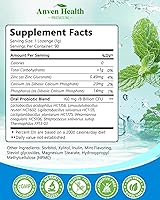 Vista 7 de Pastillas de probióticos orales para la boca, mal aliento y reparación de encías, fusión mineral con zinc + calcio para aliviar la boca seca, escudo