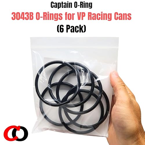 Miniatura 5 de Captain O-Ring Juntas tóricas de repuesto 3043B para latas de gasolina VP Racing Fuels 3042 (paquete de 6)