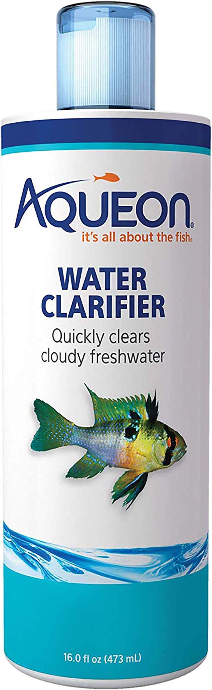 Aqueon Freshwater Aquarium Water Clarifier, Clears Cloudy Fish Tank Water, Safe to Use with Fish and Plants - 8 Ounces
