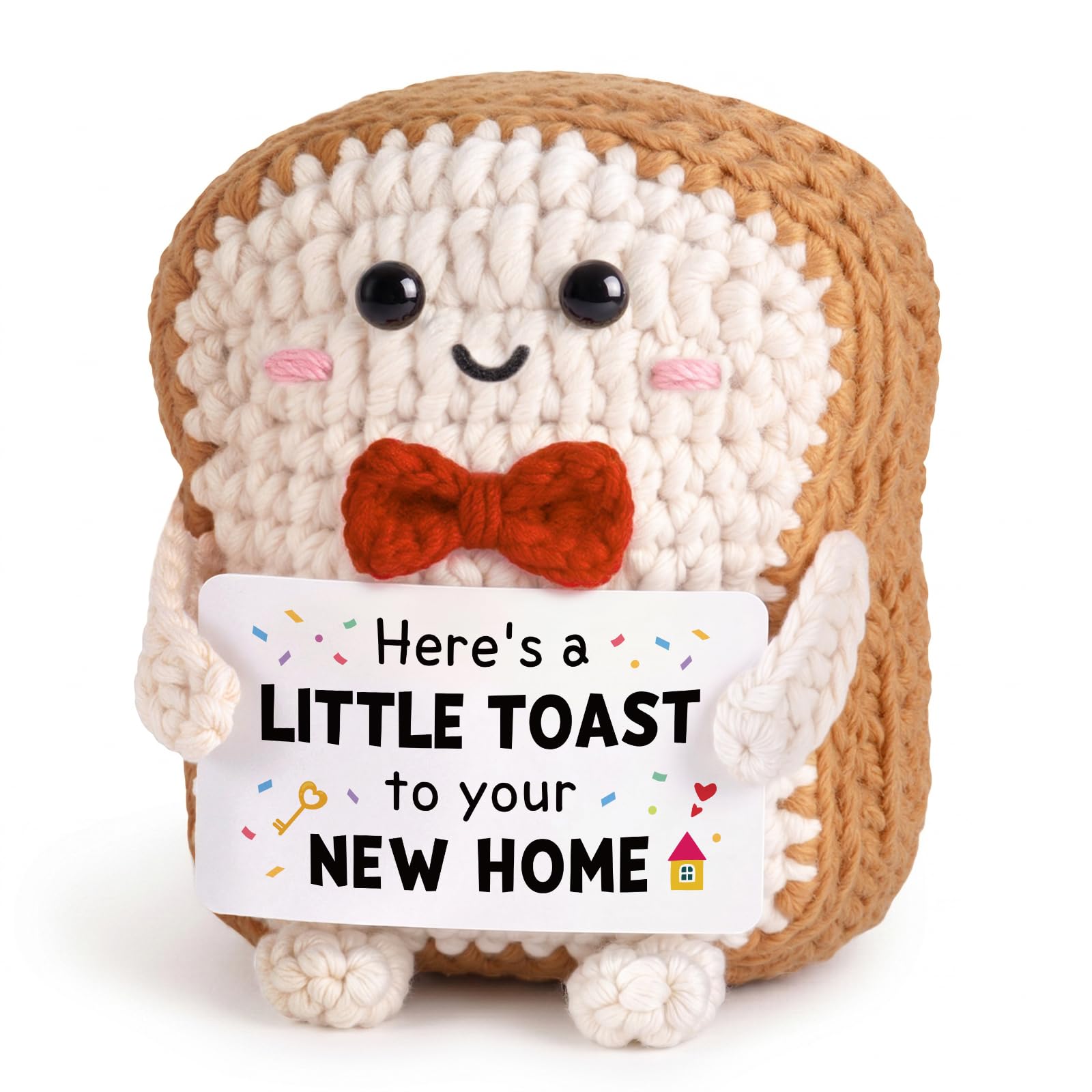New Home Gifts for Couple- Handmade Crochet Toast, Funny Housewarming Gift — image 1