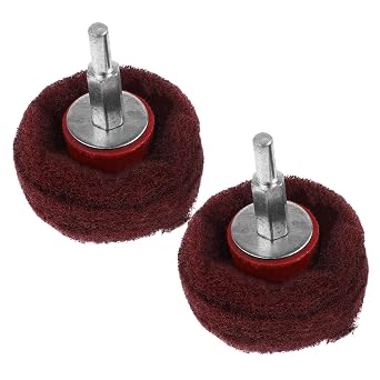 SOLUSTRE 10pcs Electric Drill Buffer Wheel Kit Brillo Pads Cleaning Pads for Drill Polishing Wheel for Sanding Attachment Power Buffer for