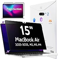 Vista 19 de MagicSuction™ - Pantalla de privacidad para Surface Go 4/3/2/1 de 10.5 pulgadas, protector negro antiespía extraíble, filtro de luz azul