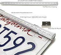 Vista 2 de iJDMTOY Kit de barra de luz de matrícula LED de 12 pulgadas de tamaño completo, súper brillante, 57-SMD, para reversa/conducción, compatible