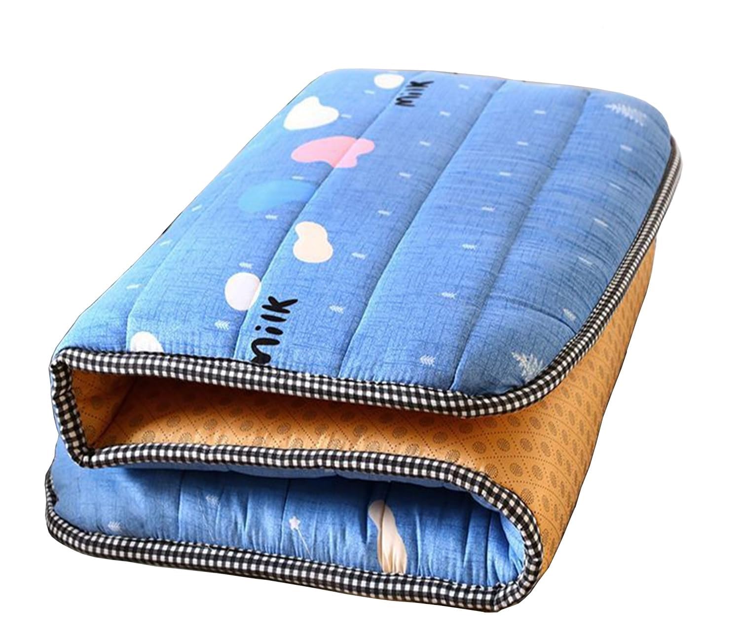 Materasso Futon, Futon Morbido, Materasso Portatile Pieghevole, Futon Giapponese Matrimoniale, Tappetino Tatami Arrotolabile Spesso, For Lettino, Dormitorio, Campeggio(A,90X200cm)