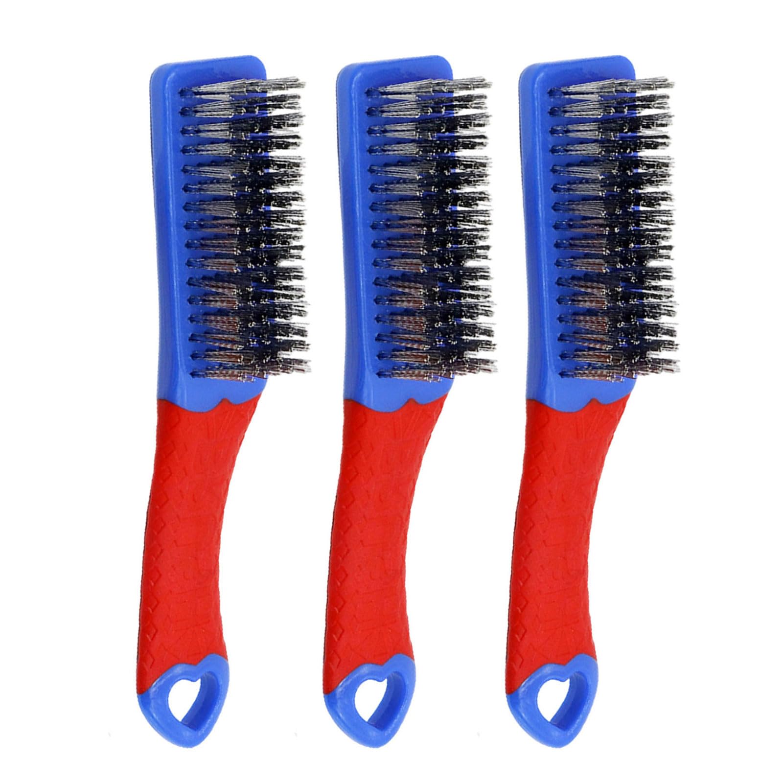 Msioytog Efficient Wire Brush for Rust Removal and Polishing Multipurpose Cleaning Tool Handle Metal Surfaces Scrubber Stainless Steel Wire Brush