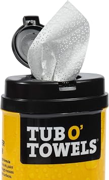 Tub O'Towels Heavy Duty Fiber Weave Cleaning Wipes 8 in. W x 7 in. L 40 pk