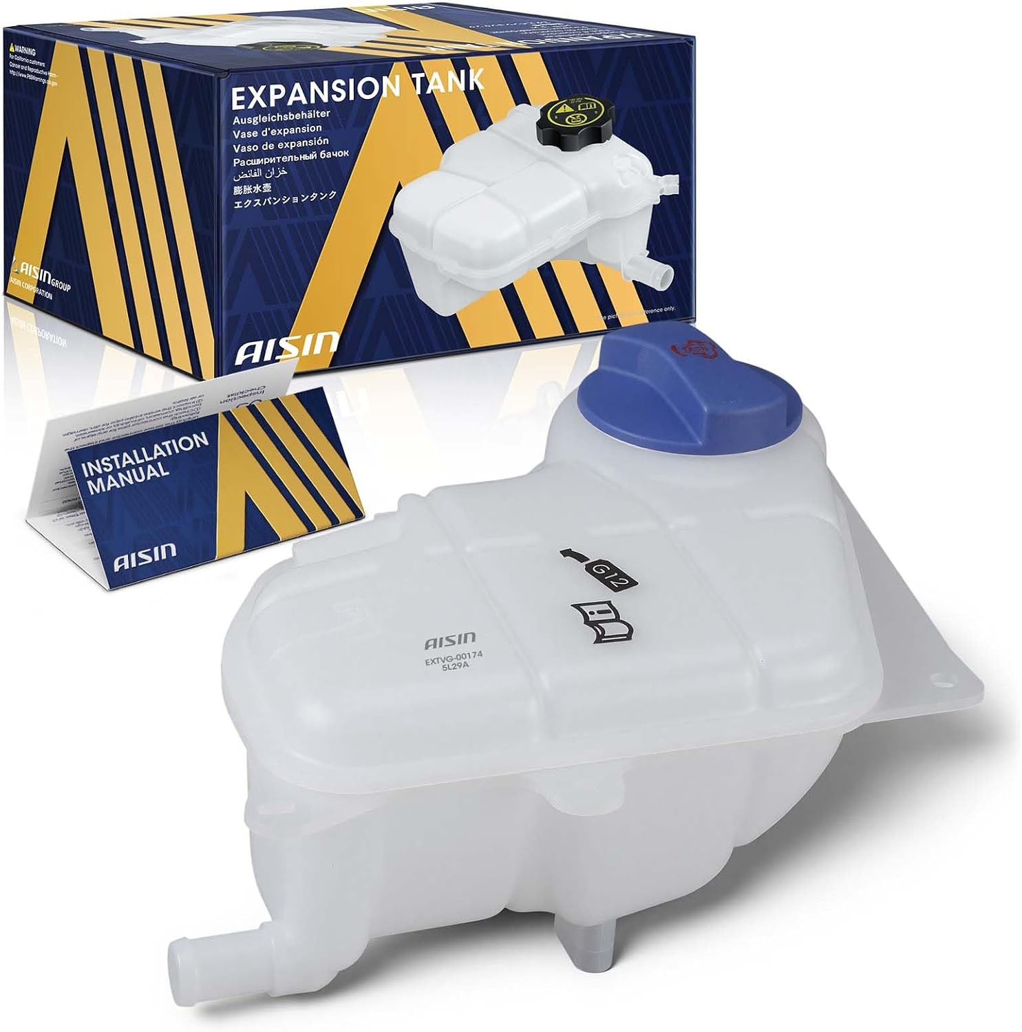 AISIN AFTERMARKET EXTVG-00174 Coolant Reservoir Tank with Cap & Sensor