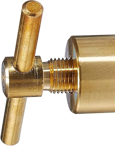 Miniatura 4 de KLLsmDesign Regulador de helio de nitrógeno 0-800PSI Presión de entrega CGA580 Entrada, conexión de salida de 14 de pulgada macho, cuerpo de latón