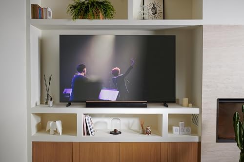 THOMSON SB402BT Bluetooth 5.0 200W Soundbar - Wireless - Black & Wood Design - USB, Optical, AUX, Wall Mount - 86cm - Remote Control - 6