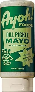 Ayoh Foods, Sando Sauce, Sandwich Sauce, (1-12 Ounce Bottle) - Creamy & Flavorful, Perfect for Sandwiches, Wraps & Dips, Created by Molly Baz (Dill Pickle)