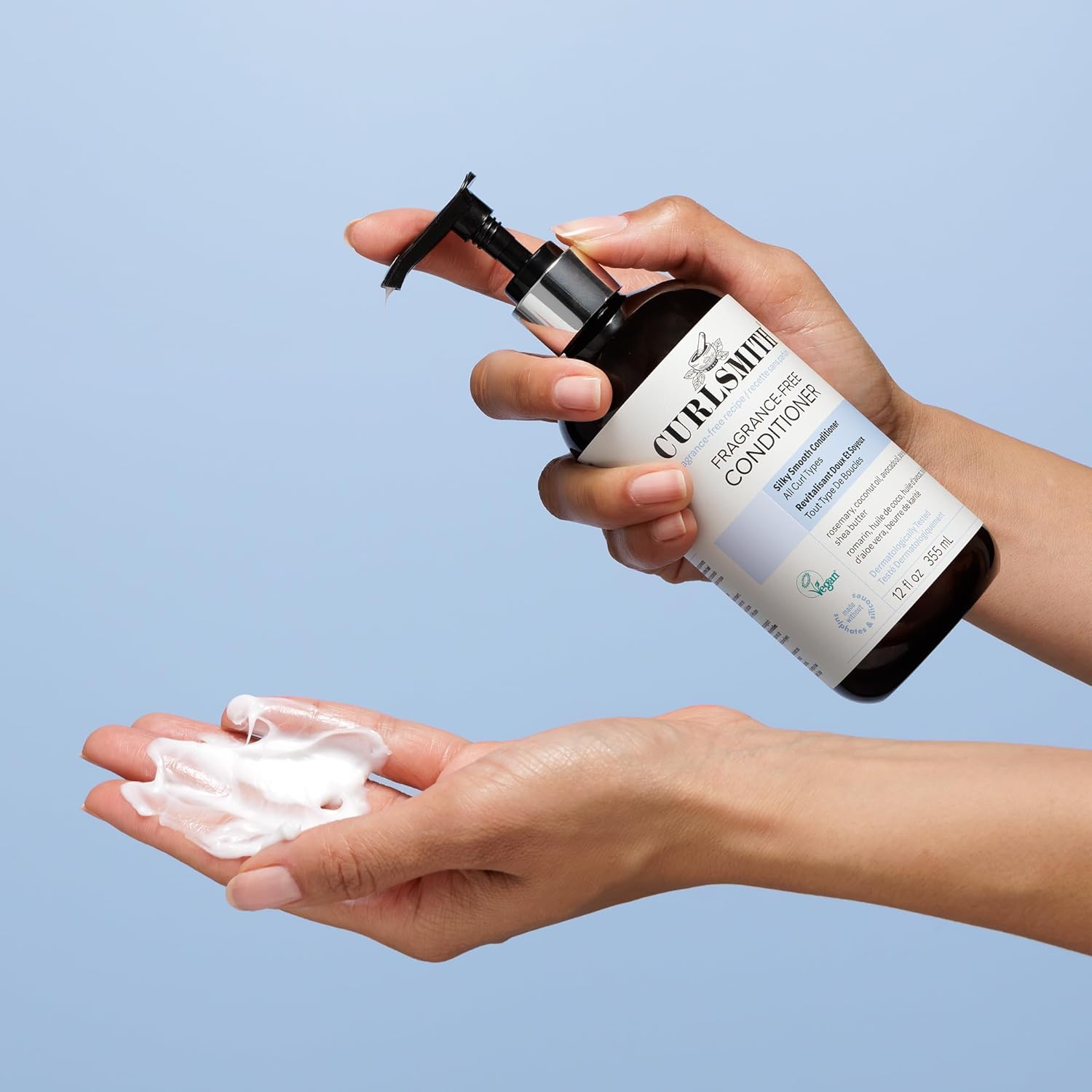 CURLSMITH Fragrance-Free Conditioner - Gently Detangles, Soften and Smooths Hair for Silky Curls (12 oz) - Image 8