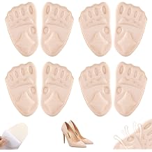 2026 Upgraded Metatarsal Pads for Women,Ball of Foot Cushions Relief and Comfort,Non-Slip Shoe Inserts for High Heels,One Size Fits Any Heel Pads for Shoes Beige4Pairs