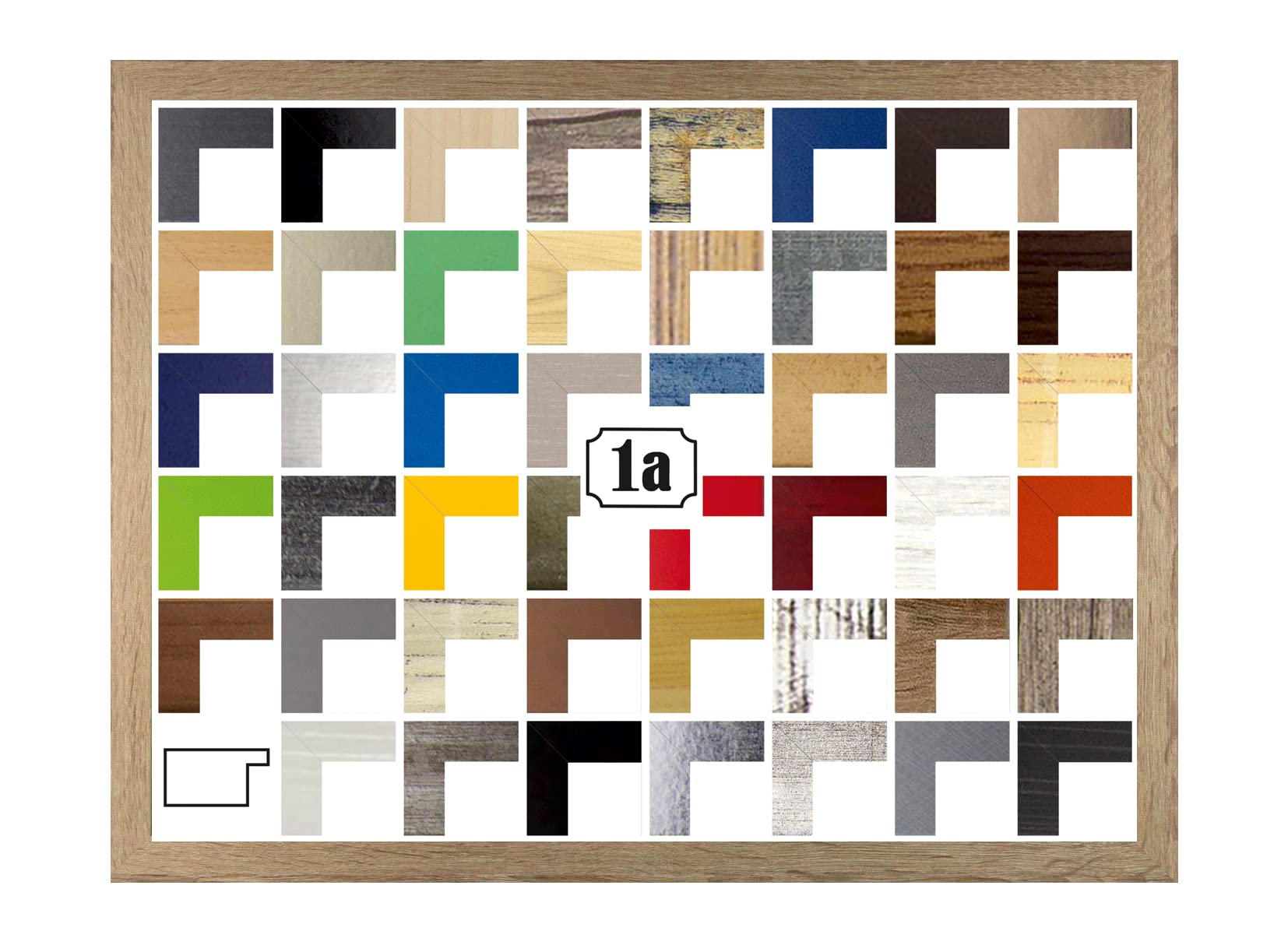 Cornice per puzzle, cornice per poster, 60 x 80 cm, in rovere Sonoma, 80 x 60 cm, con vetro sintetico antiriflesso