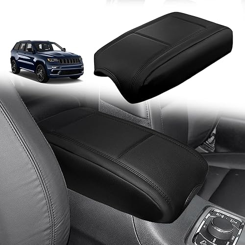 Miniatura 100 de Muslogy Funda para reposabrazos de consola central compatible con Chevy Silverado/Tahoe y GMC Sierra/Yukon 2007-2013, cojín para reposabrazos