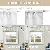 Vista 1113 de Cenefas de cocina modernas con patrón de cobre marrón dorado para ventanas, cenefas opacas abstractas de marcas de arañazos y cortinas opacas