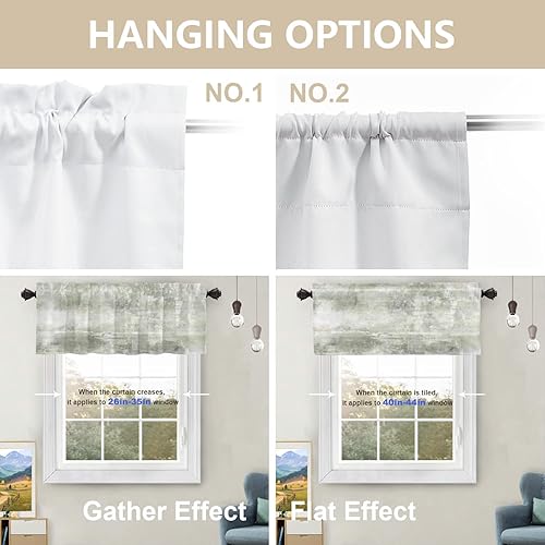 Miniatura 1113 de Cenefas de cocina modernas con patrón de cobre marrón dorado para ventanas, cenefas opacas abstractas de marcas de arañazos y cortinas opacas