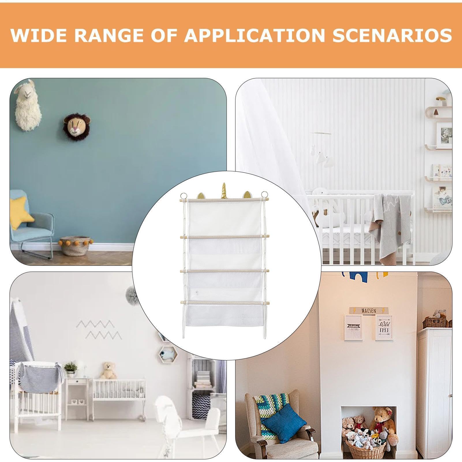 Fabric Toy Storage Net, Kids' Room Toy Organization Solution, Decorative Toy Holder