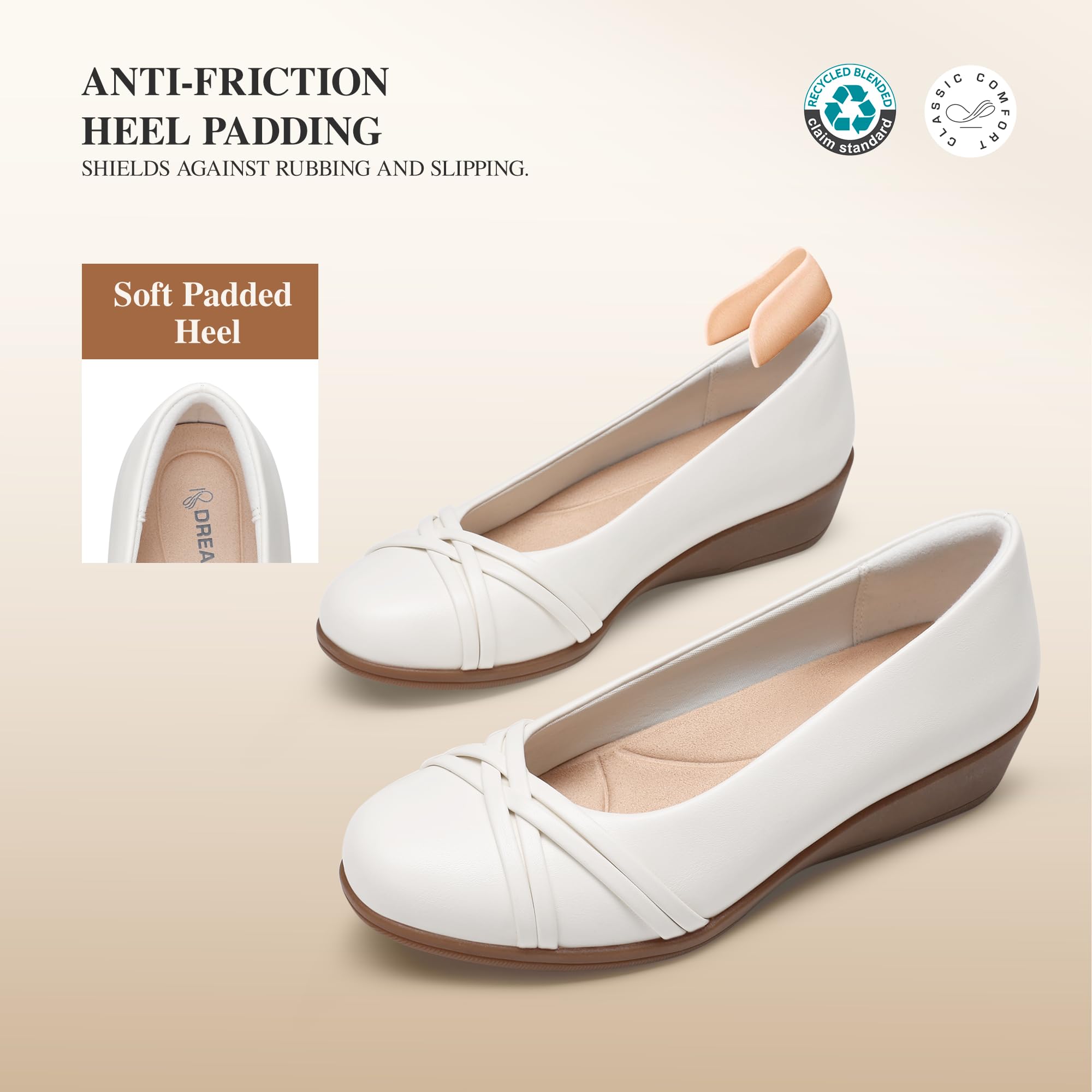 DREAM PAIRS Scarpe basse da donna | Scarpe da ballerina con punta rotonda