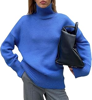 [kalavika] クルーネックニット セーター レディース ドロップショルダー プルオーバー ニット トップス ゆったりしたサイズ感 ネックニット 秋 冬 カジュアル 通勤