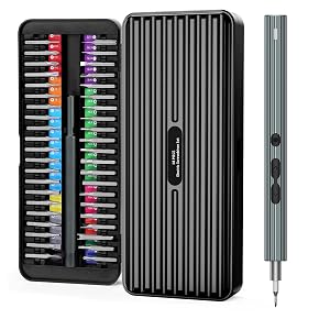 ORIA Electric Screwdriver Set Rechargeable Cordless Screwdriver 58 in 1 Precision Repair Tool Kit with 50 Bits LED