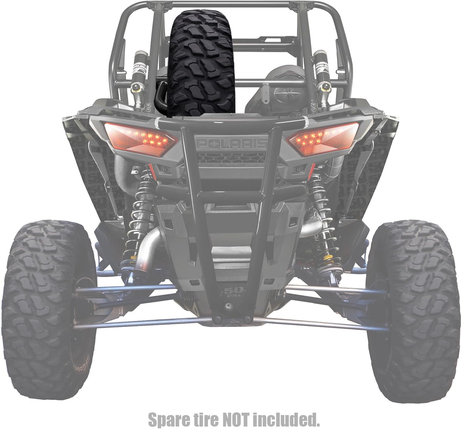 50 Calibebr Racing Clamp on Spare Tire Rack/Mount Fits 2014+ Polaris RZR XP1000 & Turbo [5045A29]