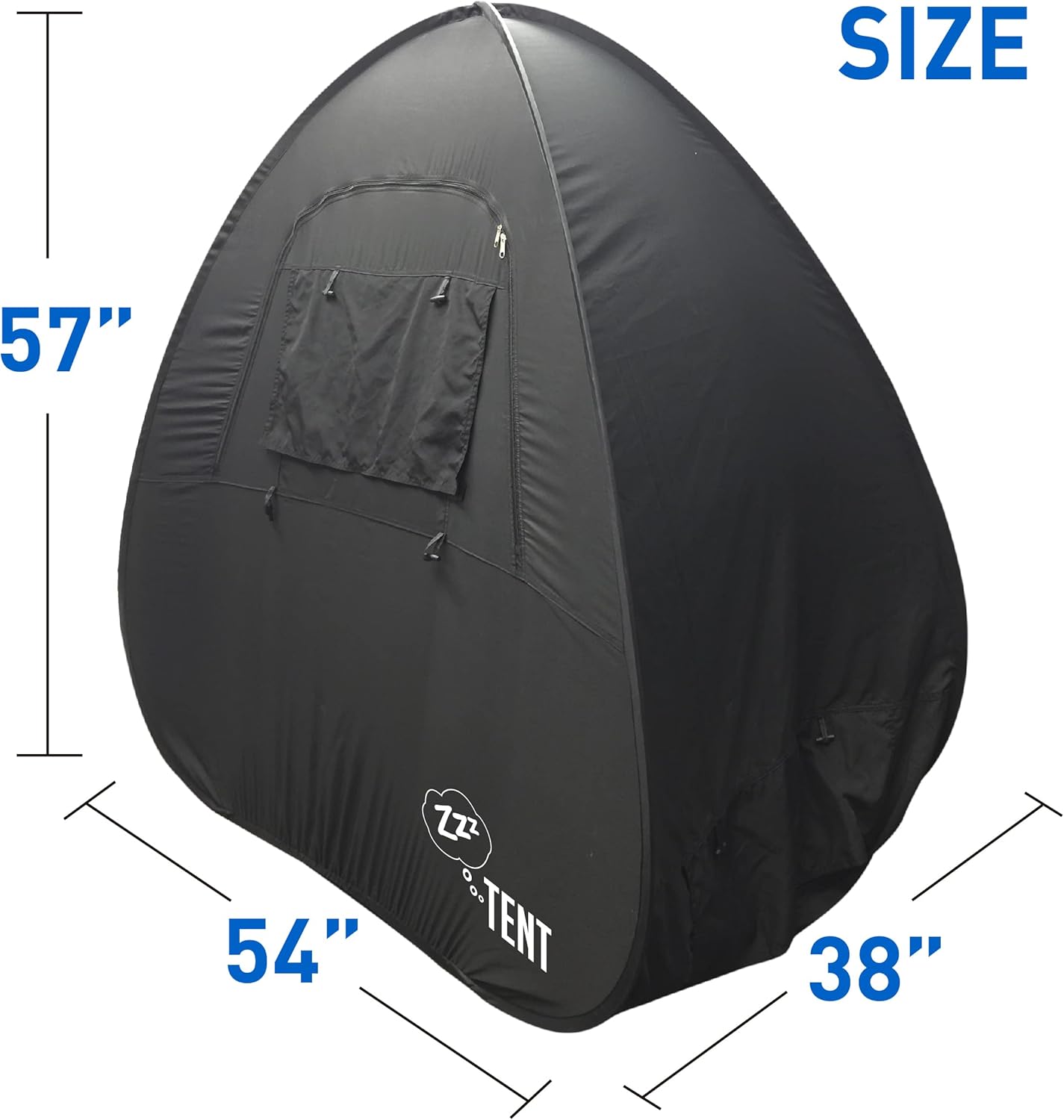 ZZZ Mini Crib Sleeping Canopy Cover Instant Tent – Great at Home and Travelling - Compatible with Dream On Me, Delta, Davinci & Graco Travel Crib & Others… Portable and Patented - Black