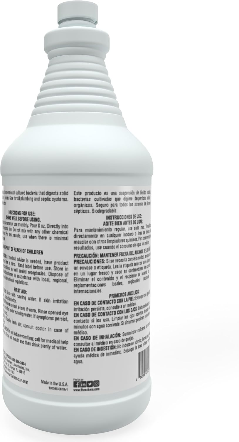 Clean Shot Septic System Treatment & Drain Care, Natural Enzymes, 16 oz