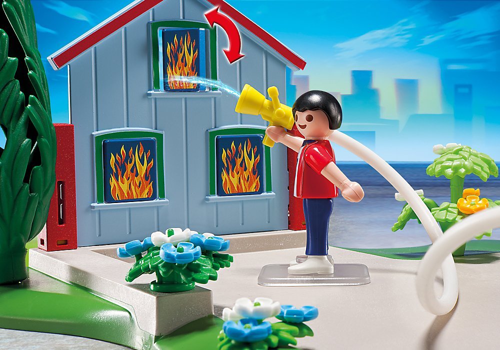 PLAYMOBIL City Action - Compact Set Aniversario: Bomberos y Quad (5169)