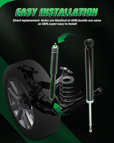 Miniatura 5 de SCITOO - Amortiguadores traseros para Chevy se adapta a 2018 para Chevy Beat, 2011-2015 para Chevy Spark Shocks 348036 5537 - Juego de 2 piezas