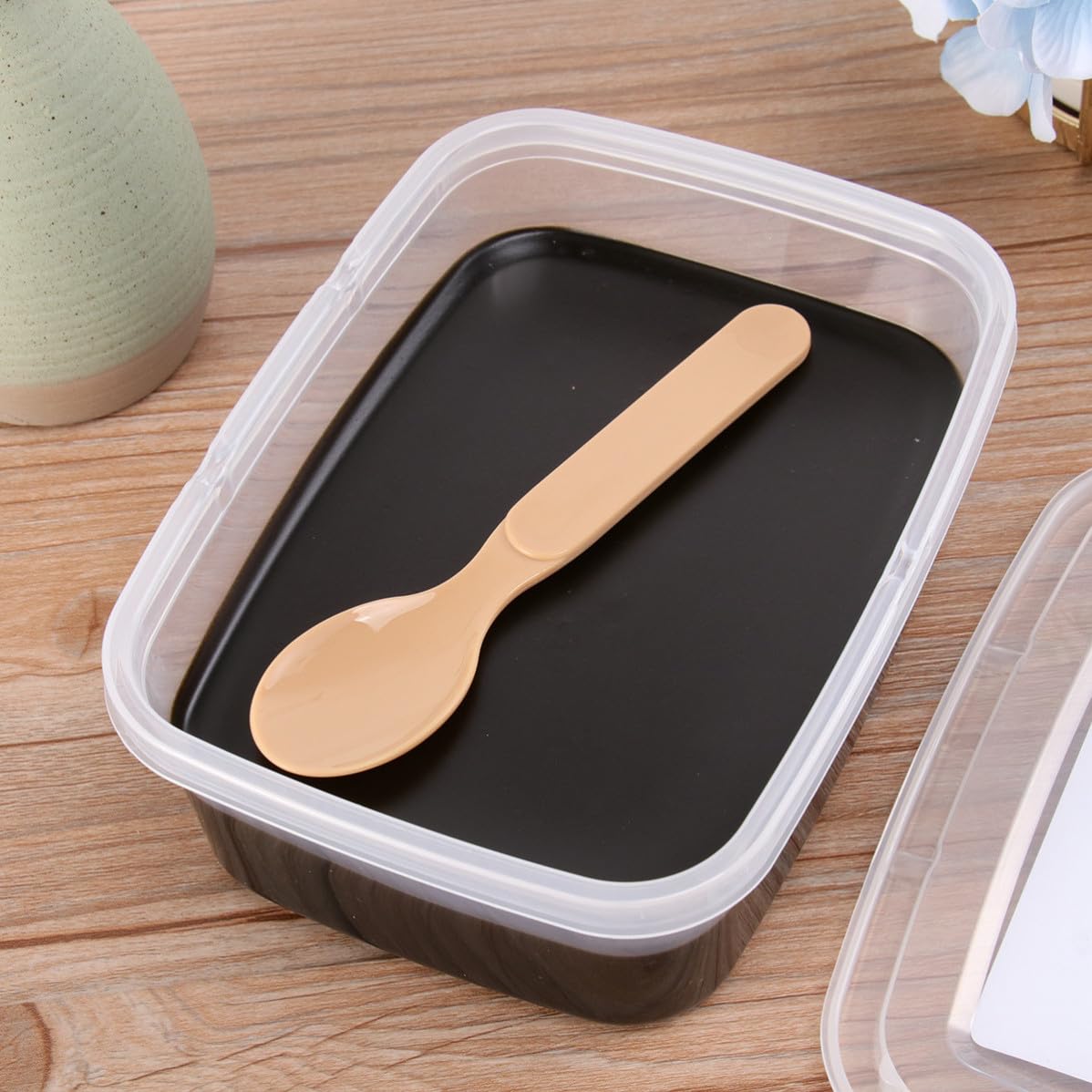 Alipis 1 Box Portable Moxibustion Mud Body Therapy for Male and Female, Easy to Apply Black Plastic Damp Clearing Mud for Health Keeping and Belly Care