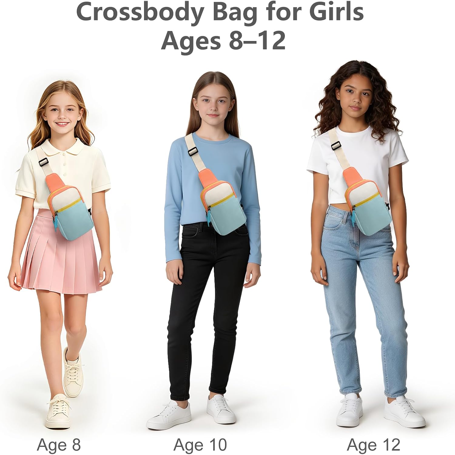 Girls Fanny Pack Purse, Crossbody Bag Birthday Gifts for Tween Girls 8-12 image 2