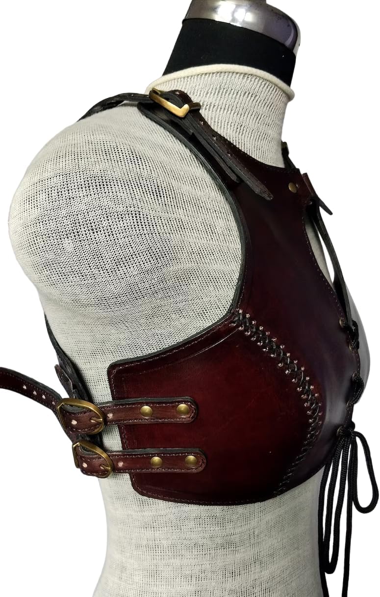 Shieldmaiden Female Armor, Leather Viking Lady Chest Plate LARP Cosplay Medieval Body Armour