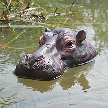 Hippo Head Pool Float Pond Decor Floating Hippopotamus Decoy