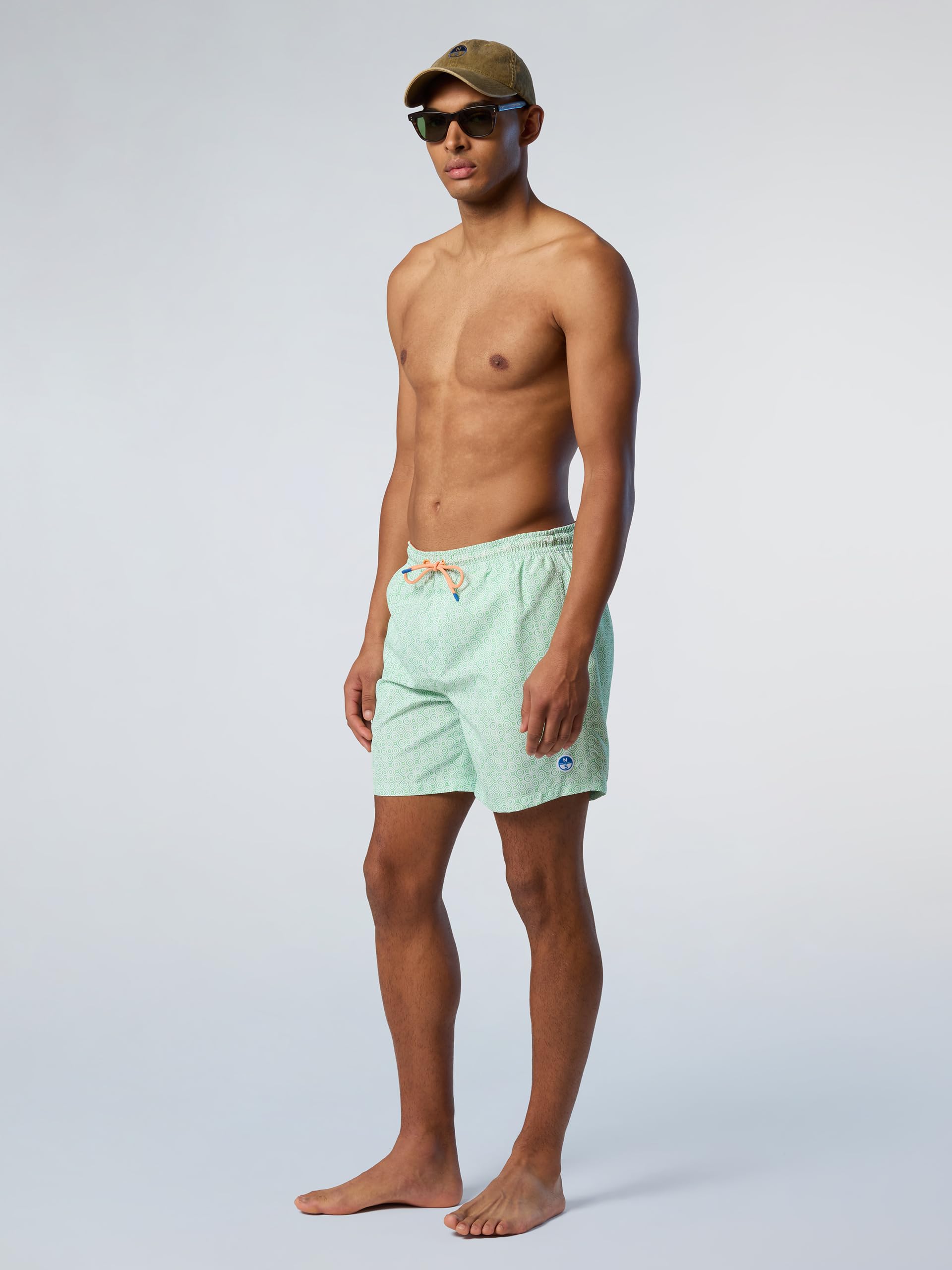 NORTH SAILS Boxer Mare Uomo in Poliestere Riciclato con Stampa Grafica Ironica
