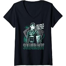 Women's The Boys Soldier Boy Superhero TV Show V-Neck T-Shirt