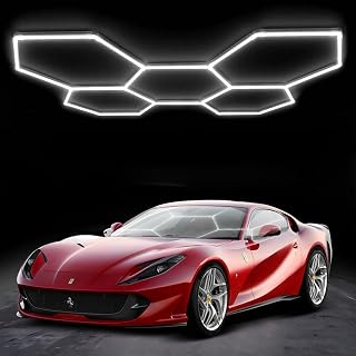MODERN 25-Pack Hexagon Garage LED Lights - 216W 25,920LM 6500K Ultra Bright for Garage, Workshop, Mall