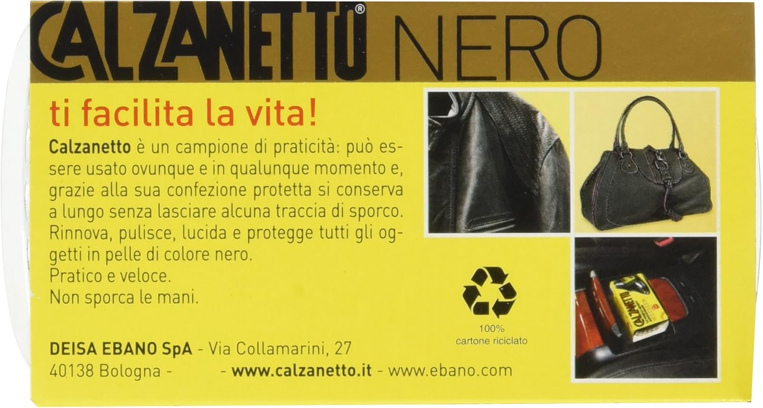 Calzanetto SN12Shoe Treatment & Polish Black Nero (Nero)