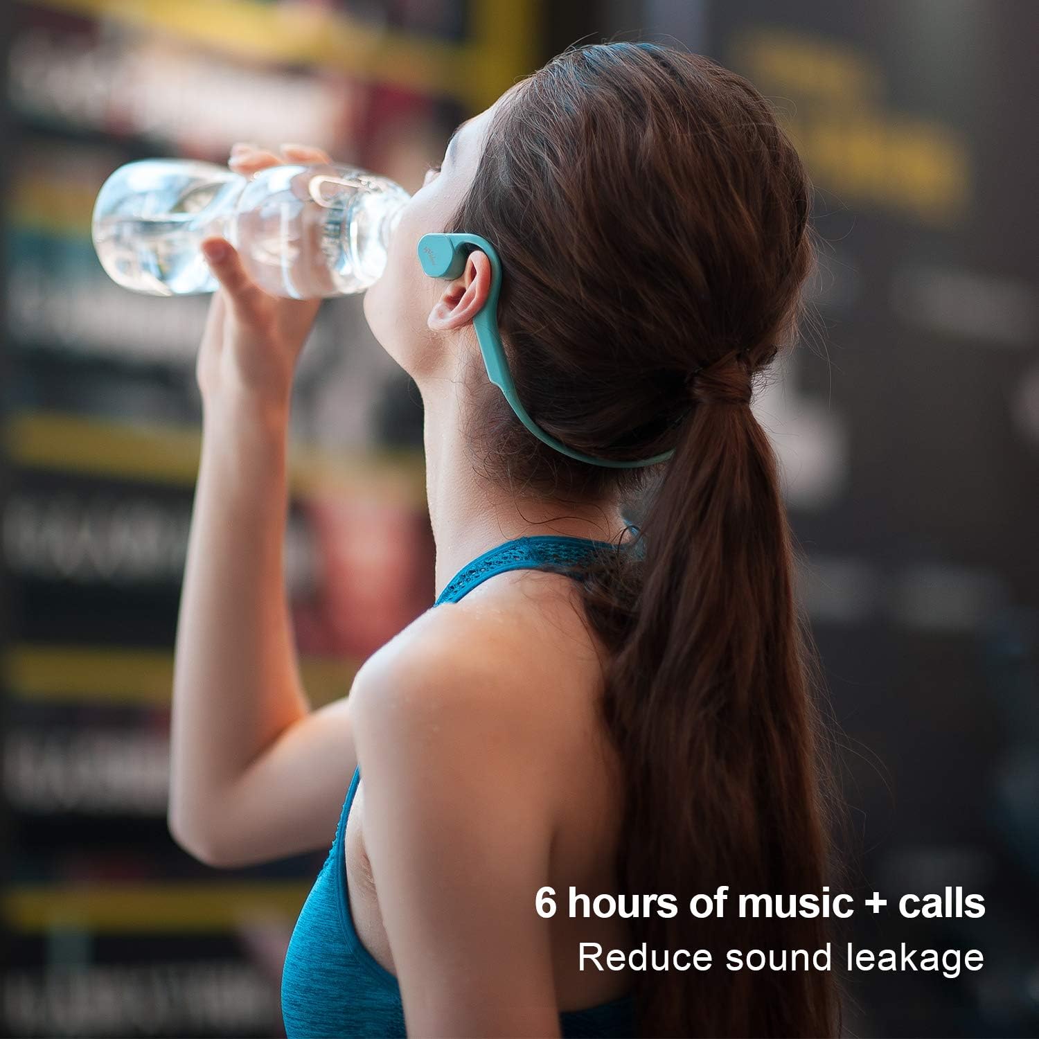 Bone Conduction Headphones F3 Sweat Resistant Wireless Earphones for Workouts and Running Bluetooth Headphones with Mic