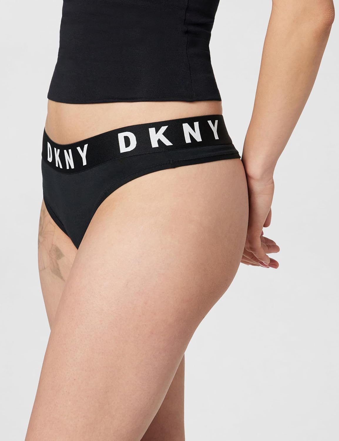 DKNY Women's Cozy Boyfriend Collection Low Rise Thong - Image 3