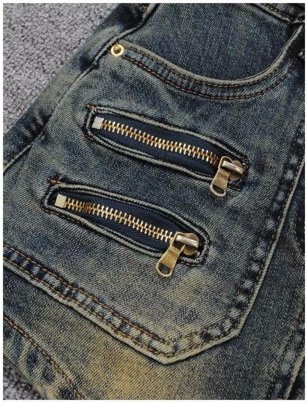 JYHBHMZG Korean Retro Summer High-Waist Denim Shorts Women's Slimming Elastic Hip Denim Shorts