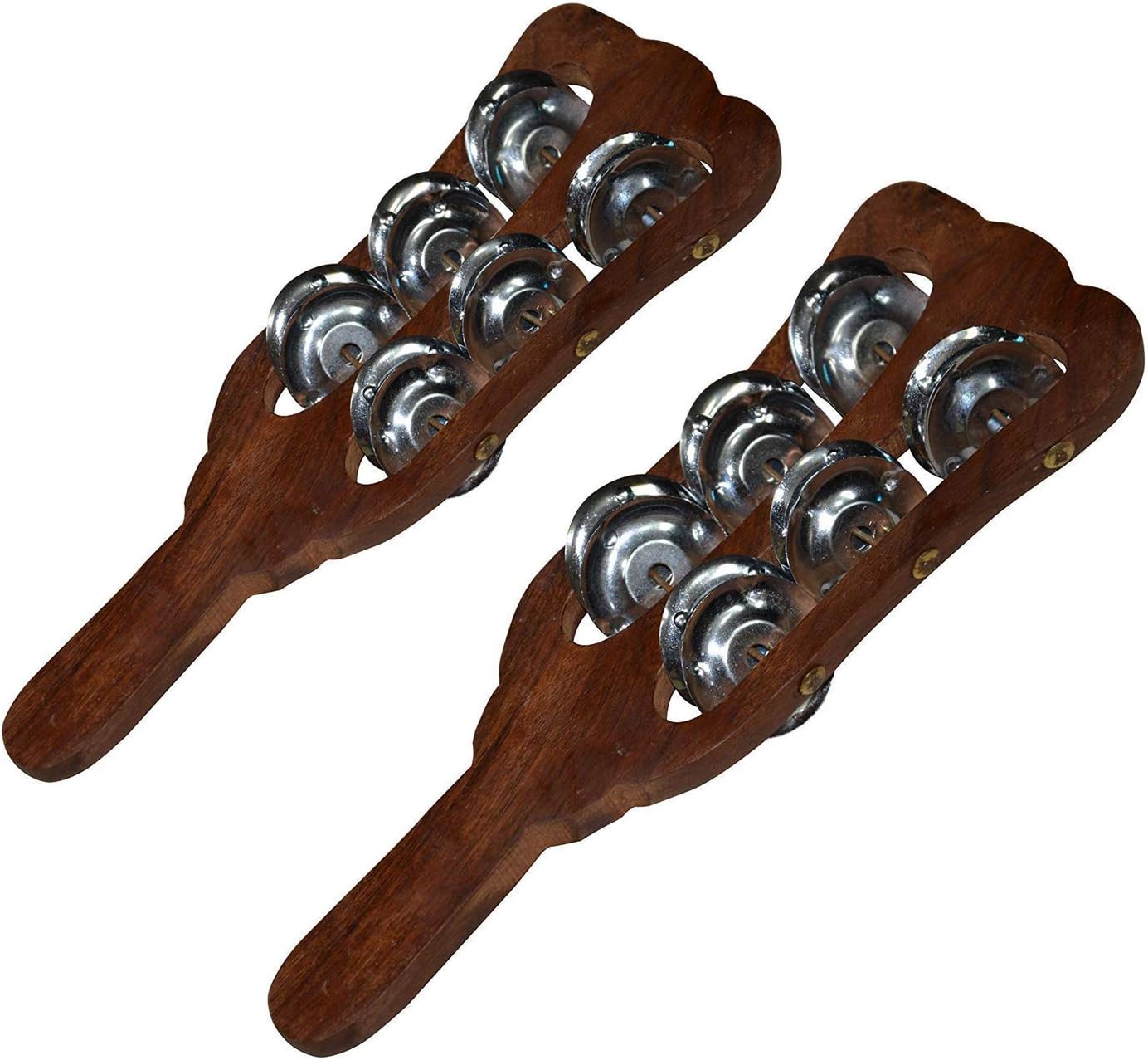 F I INTERNATIONAL Wooden Hand Taal Khartal Kartal Indian Musical Instrument Kartal Professional jhika Sound Classical Music Instrument Bhakti, Kirtan, Gammat, Nratya, Old AgeInstrument Set Of 2 Pc.
