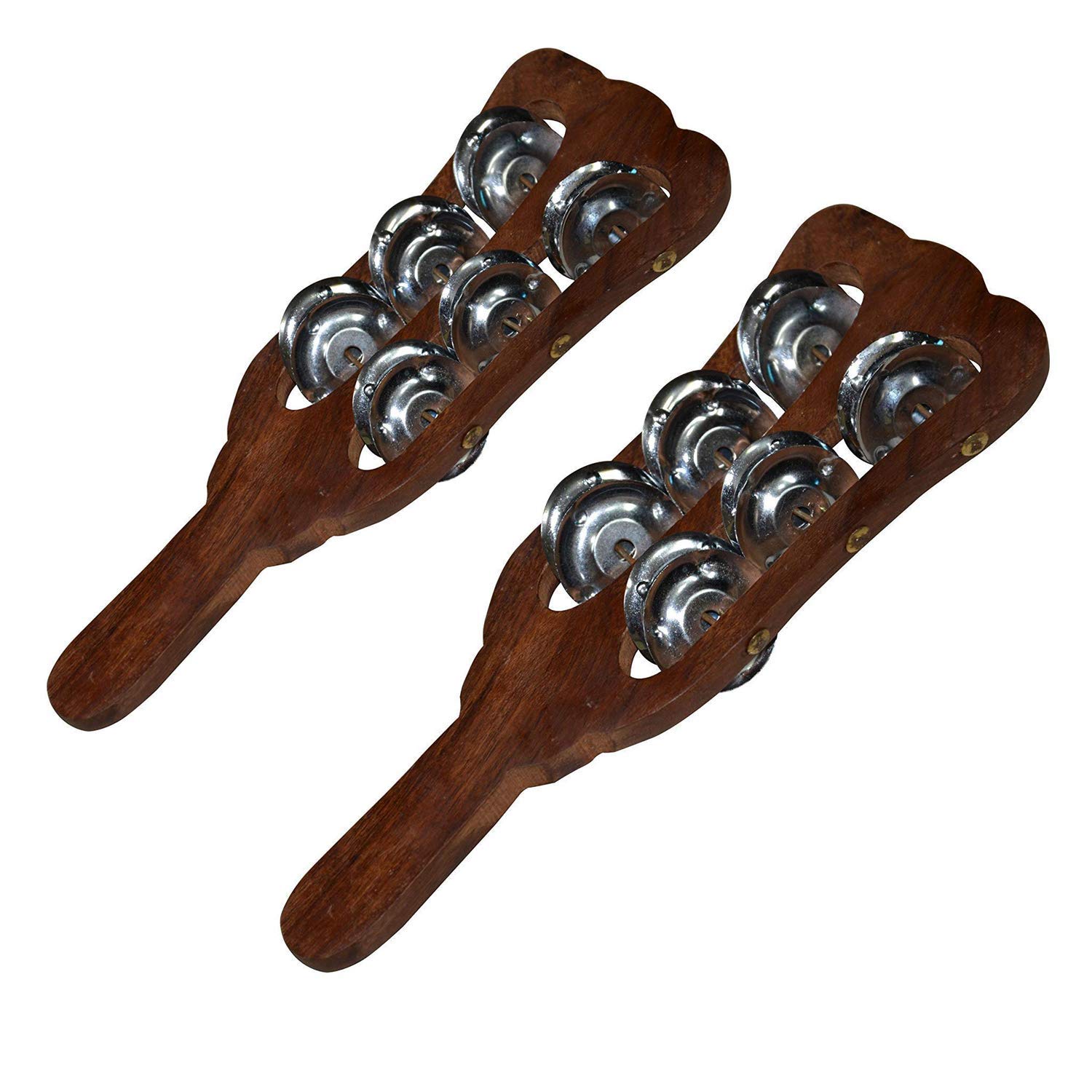 F I INTERNATIONAL Wooden Hand Taal Khartal Kartal Indian Musical Instrument Kartal Professional jhika Sound Classical Music Instrument Bhakti, Kirtan, Gammat, Nratya, Old AgeInstrument Set Of 2 Pc.